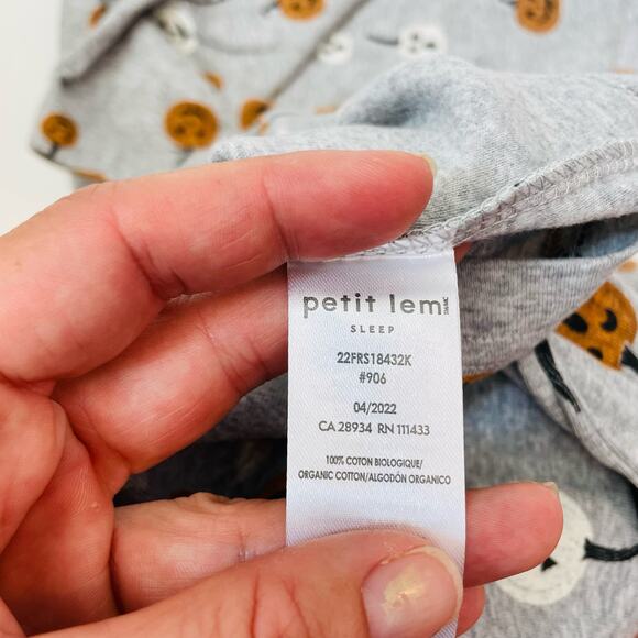 NWT Petit Lem Size 12M Jack O Lantern PJs - Picture 4 of 6